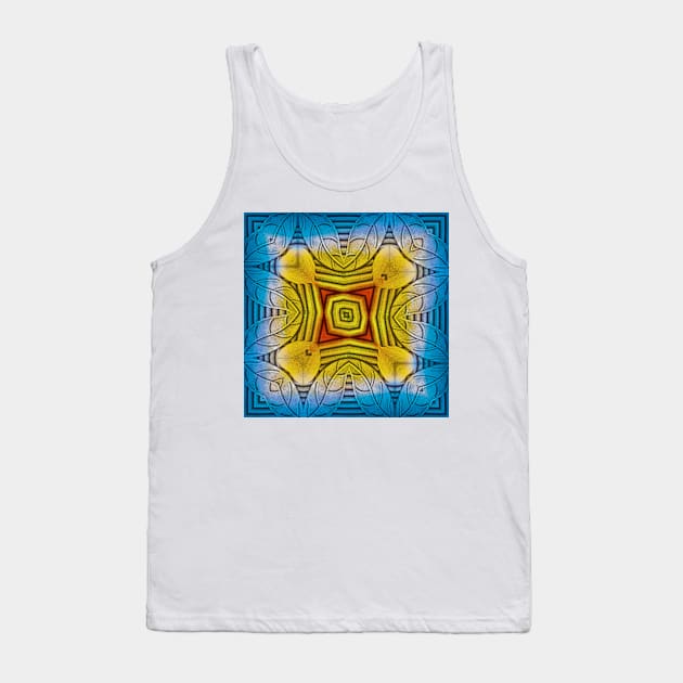 creative inspired by nature rainbow coloured square composition design Tank Top by mister-john